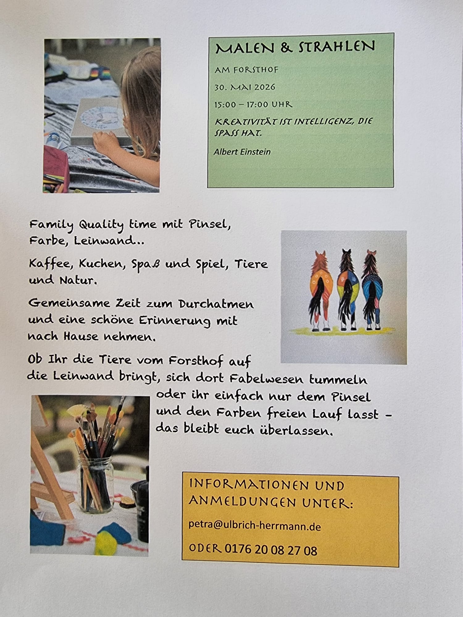 Malen und strahlen
