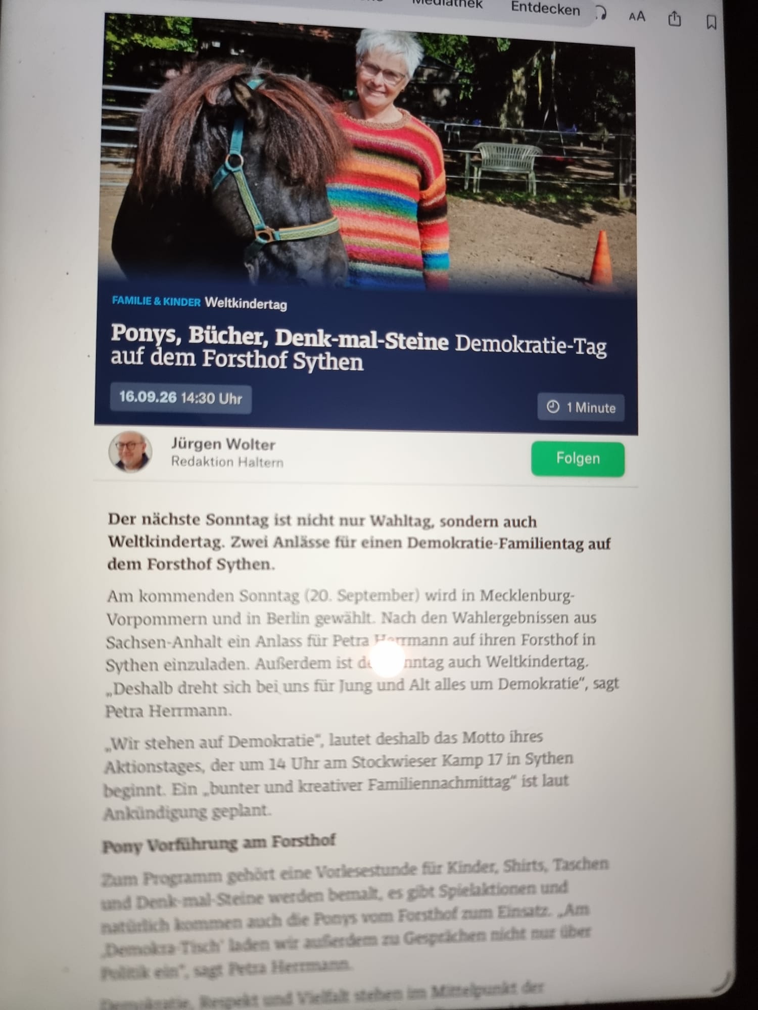 Demokratie-Nachmittag