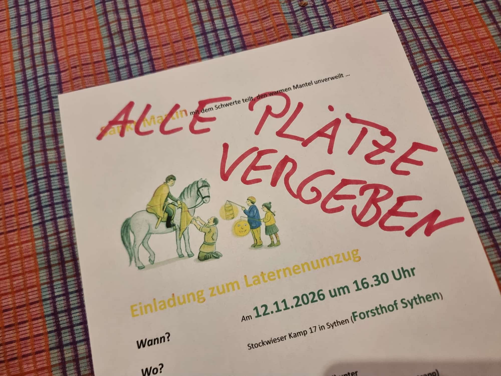 Alle Plätze vergeben